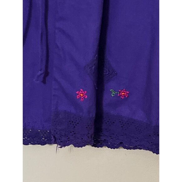 Linen BlendSag Harbor Dress 16 and Cardigan    Embroidered Boho Beach Coastal - Picture 13 of 16